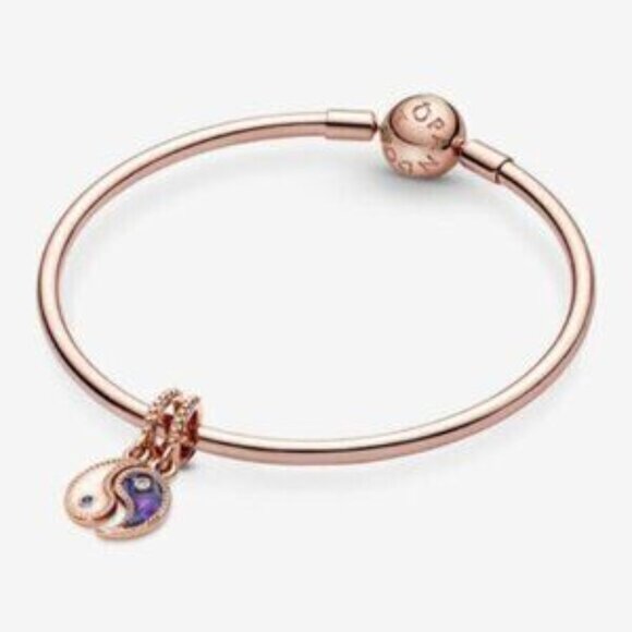 Pandora Splittable Yin & Yang Sparkling Dangle Charm - Picture 3 of 4